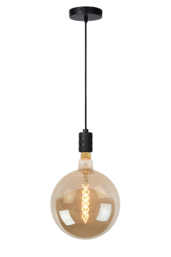 Lucide Jova - Lampe suspendue - Ø 10 x 4,6 x 140 cm - noir