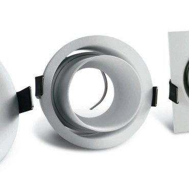 ONE Light Dark Light Tube Range - spot encastré - Ø 83 mm, Ø 76 mm encastrable - blanc
