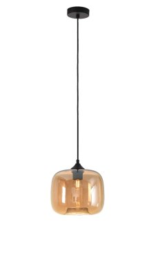 Artdelight Preston - lampe suspendue - Ø 24 x 178 cm - ambre