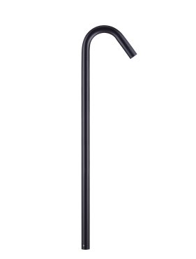 Nova Luce Gleam - lampe de jardin - 20 x 80 x 3 cm - 5W LED inclus - IP65 - anthracite foncé