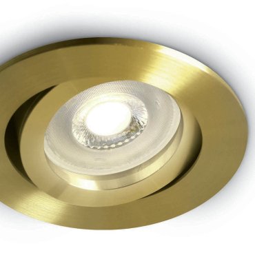 ONE Light Round Clip In Range - spot encastré - Ø 84 mm, Ø 72 mm encastrable - laiton brossé
