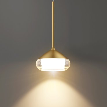 Artdelight Phoenix - lampe suspendue - Ø 11,6 x 208,2 cm - 7W dimmable led inclus - brushed gold