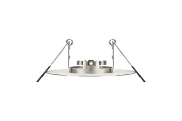 Integral LED Vienna - spot encastré - Ø 110 mm, Ø 70-100 mm encastré - IP65 - nickel satiné