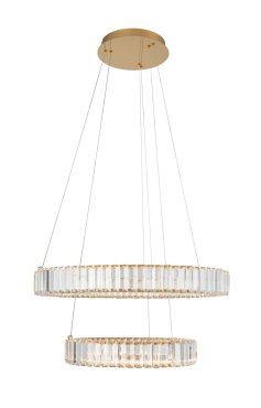 Nova Luce Aurelia - suspension - Ø 60 x 150 cm - 46W LED dimmable inclus - or