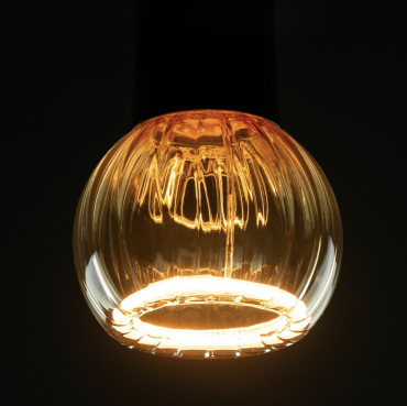 Segula Ampoule LED - Floating Line Straight - Ø 8 x 10,5 cm - E27 - 5W dimmable - 2200K - ambre