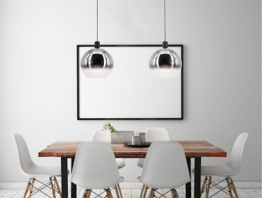 Artdelight Rosario - lampe suspendue - Ø 30 x 150 cm - chrome fumé