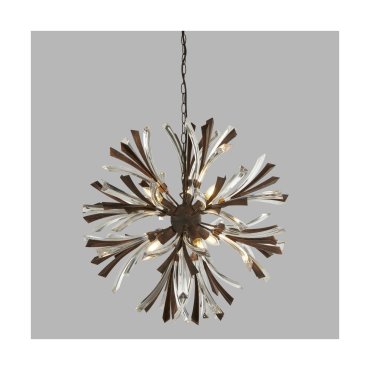 SECONDE CHANCE - Searchlight Shake - lampe suspendue - Ø 66 x 150 cm - or noir brossé