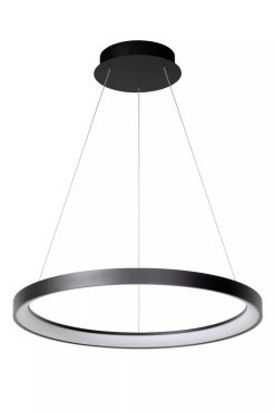 Lucide Vidal - lampe suspendue - Ø 58 x 70 cm - 50W LED inclus - noir