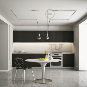 Creative Cables - porte-cordon pour plafond/mur - Ø 2,2 cm - blanc