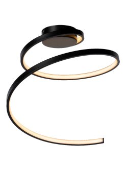 Lucide Maxence - Ø 46 x 35 cm - 24W LED inclus - 3 niveaux de gradation - noir