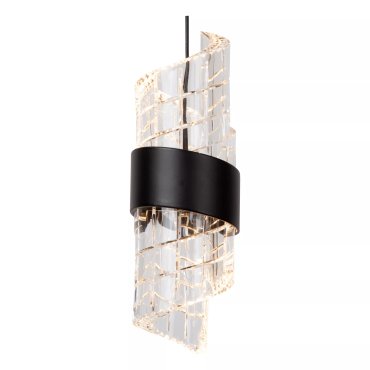 Lucide Kligande - lampe suspendue - 84 x 8 x 150 cm - 5 x 7,8W LED dimmable inclus - noir