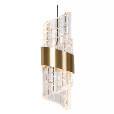 Lucide Kligande - lampe suspendue - 84 x 8 x 150 cm - 5 x 7,8W LED inclus - or