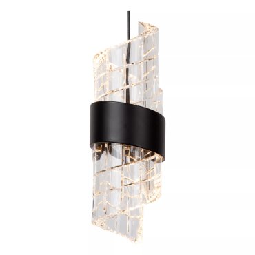 Lucide Kligande - lampe suspendue - Ø 13 x 150 cm - 9W LED inclus - noir