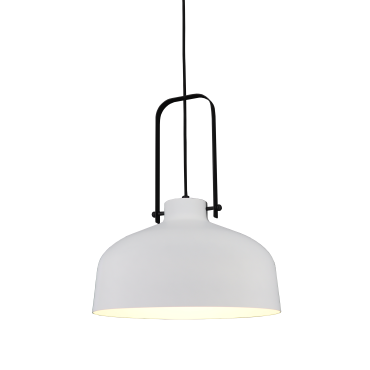 Artdelight Mendoza - lampe suspendue - Ø 37,5 x 176 cm - blanc et noir