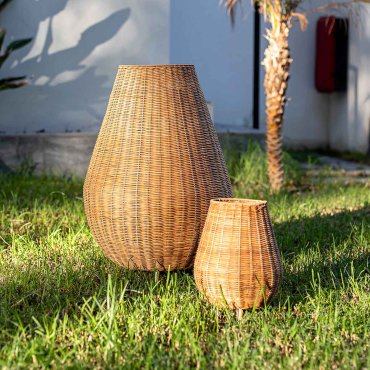 New Garden Saona - lampadaire d'extérieur - Ø 45,5 x 72 cm - 5W dimmable LED inclus - IP65 - brun