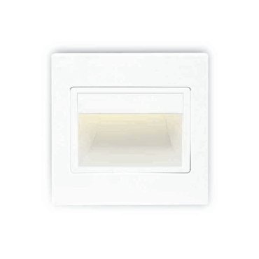 ONE Light Indoor Square Wall Recessed - applique murale encastrée - 9,4 x 3,5 x 9,4 cm - 1,5W LED inclus - blanc