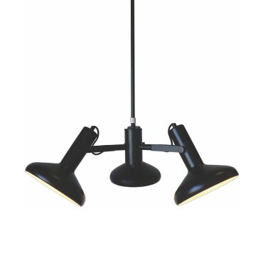 Artdelight Vectro - lampe suspendue - Ø 55 x 173 cm - noir