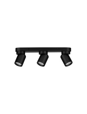Nova Luce Amecy - spot en saillie 3L - 39 x 12,5 x 6,5 cm - noir sablé