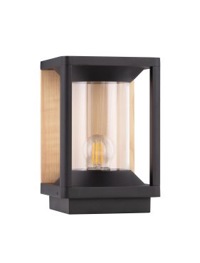 Nova Luce Pacific - lampe de jardin - 14,5 x 22 x 14,5 cm - IP65 - anthracite foncé