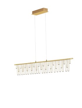 Nova Luce Stellar - lampe suspendue - 120 x 150 x 8 cm - 17W dimmable LED inclus - doré