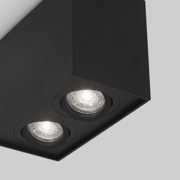 Nova Luce Rende - spot en saillie 2L - 18 x 9,6 x 12,5 cm - noir
