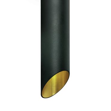 ONE Light Cylindres décoratifs coupés - spot en saillie 1L - Ø 6 x 30 cm - noir et or