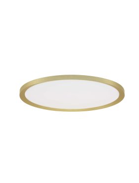 Nova Luce Aoton - plafonnier - Ø 40 x 5 cm - 35W dimmable LED inclus - or brossé