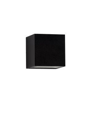 Nova Luce Rob - applique murale extérieure - 12 x 12 x 12 cm - 11W LED inclus - IP54 - noir sablé
