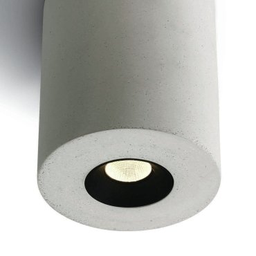 ONE Light COB Indoor Round Cylinders - plafonnier - Ø 7,5 x 11 cm - 4,5W LED inclus - béton blanc