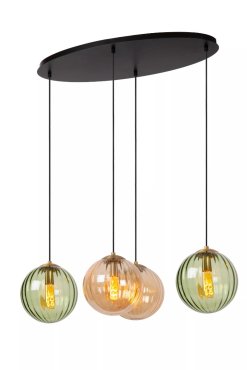 Lucide Monsaraz - lampe suspendue - 95 x 50 x 150 cm - multicolore