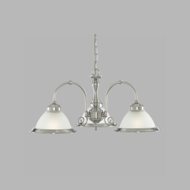 Searchlight American Diner - lampe suspendue - Ø 62 x 82 cm - chrome