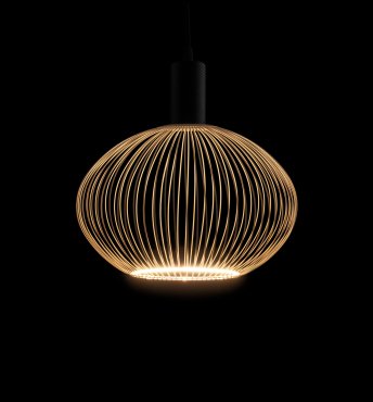 Segula Floating Globe Filo LED Oval - Ø 30 cm - E27 - 6W dimmable - 2200K - sable du désert