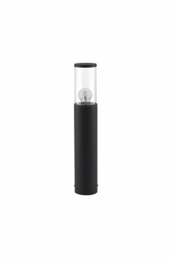 Nova Luce Zosia - lampe de jardin - Ø 9 x 50 cm - IP65 - gris foncé