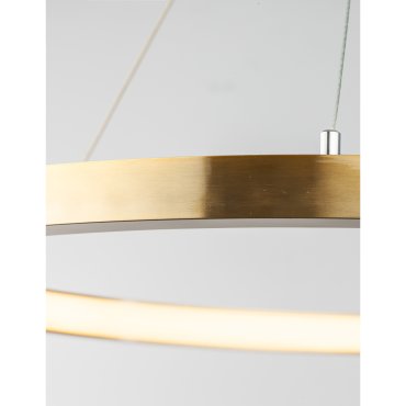 Nova Luce Empatia - lampe suspendue - Ø 60 x 120 cm - 35W LED dimmable inclus - laiton doré