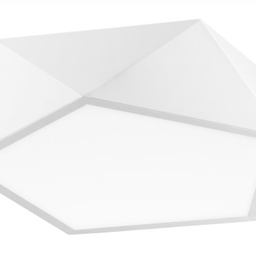 Nova Luce Darius - plafonnier - 40 x 40 x 10 cm - blanc mat