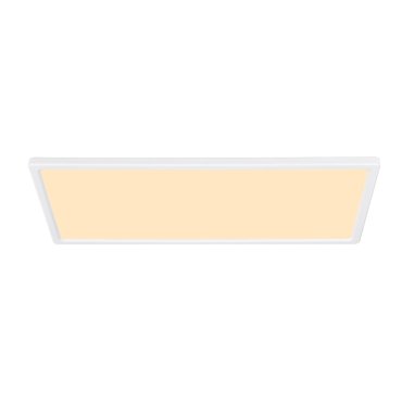 Nordlux Harlow - plafonnier - 59,5 x 24,5 x 2,3 cm - 3 étapes Moodmaker Fonction SceneSelect - 22W LED inclus - IP54 - blanc
