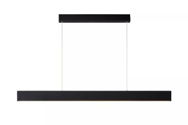Lucide Raya LED - lampe suspendue - 119 x 4 x 138 cm - 36W LED inclus dimmable - 2700K - noir