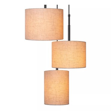 Lucide Maya - lampe suspendue 3L - Ø 46 x 177 cm - beige