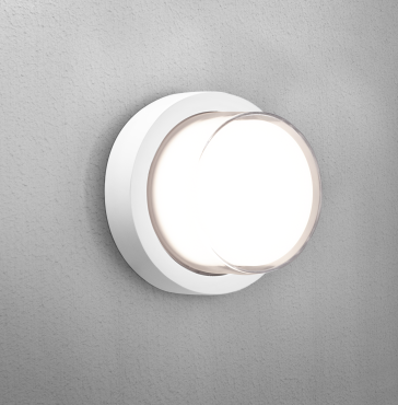 Century Italia Pura - lampe murale/plafonnier - Ø 17 x 10 cm - 10W LED inclus - IP65 - blanc