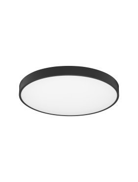 Nova Luce Perfect Profile - plafonnier sur télécommande (incl.) - Ø 60 x 10 cm - 40W LED dimmable inclus - 2700K-6000K - noir