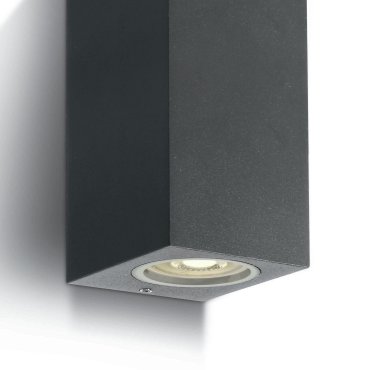 ONE Light GU10 Outdoor Cube Lights - appliques d'extérieur - 7 x 7,7 x 16,5 cm - IP65 - anthracite