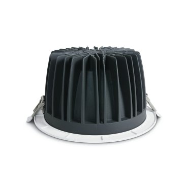 ONE Light COB Downlight Range Die Cast - spot encastré - Ø 230 mm, Ø 210 mm taille d'encastrement - 60W LED inclus - blanc - couleur de lumière blanc chaud