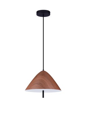 Nova Luce Oros - lampe suspendue - Ø 40 x 150 cm - 17W LED inclus - bois sablé