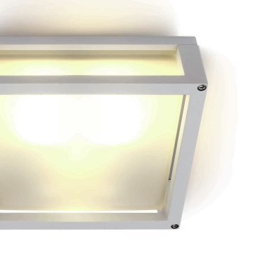 ONE Light Outdoor E27 Square - plafonnier extérieur - 25 x 25 x 9,5 cm - IP54 - blanc