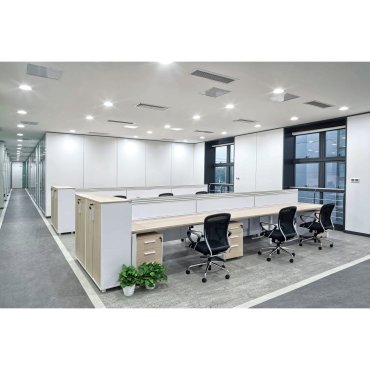 ONE Light UGR19 Office Range - spot encastré - Ø 220 mm, Ø 205 mm encastré - 30W LED inclus - IP44 - blanc - couleur de lumière blanche