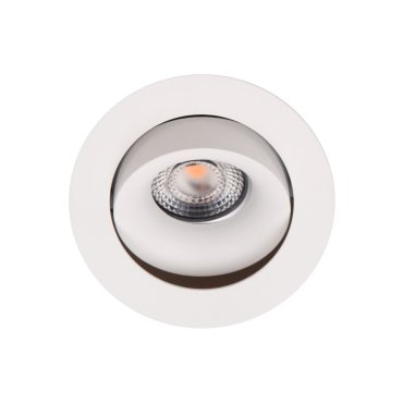 Maxlight Bellatrix Tilted for H0112 - spot encastré 1L - Ø 105 mm, Ø 90 mm taille d'encastrement - blanc