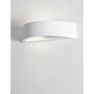 Nova Luce Sandro - applique murale - 30 x 10 x 7,5 cm - plâtre blanc