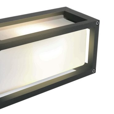 ONE Light Outdoor E27 Square - applique murale extérieure - 25 x 9,5 x 12,5 cm - IP54 - anthracite