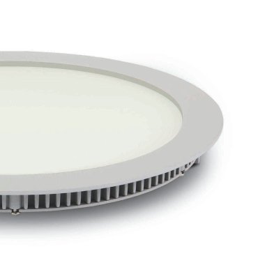 ONE Light Round Recessed Panels Die Cast - spots encastrés - Ø 29,5 x 2,2 cm - 30W LED inclus - IP40 - blanc - couleur de lumière blanche