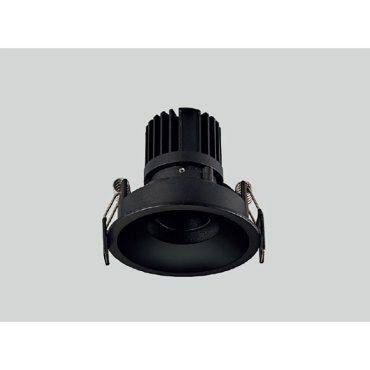 Maxlight Galexo - spot à encastrer - Ø 84 mm, Ø 75 mm à encastrer - 7W LED inclus - noir